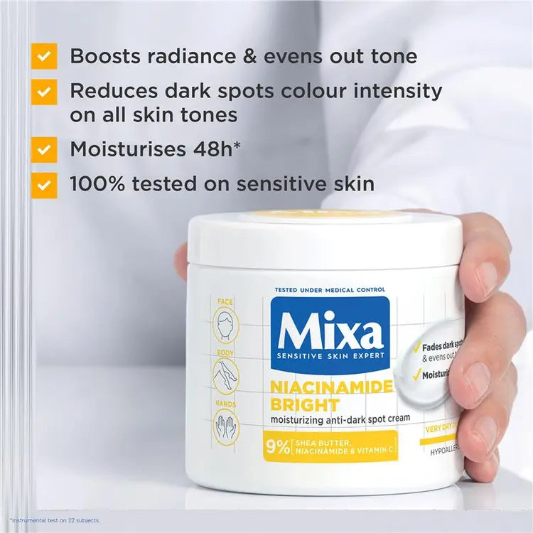 Mixa Niacinamide Bright Cream 400mL - Daily Glow Moisturiser
