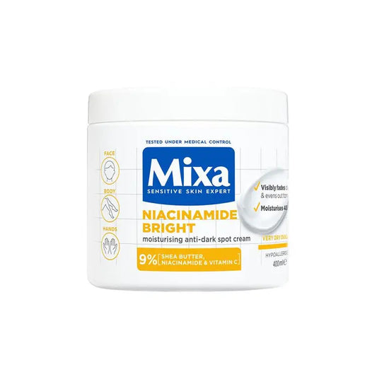 Mixa Niacinamide Bright Cream 400mL - Daily Glow Moisturiser