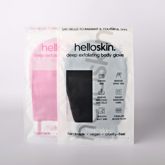 his & hers exfoliating glove (pink & black)-0